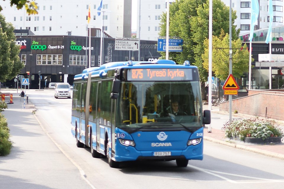 Blå buss